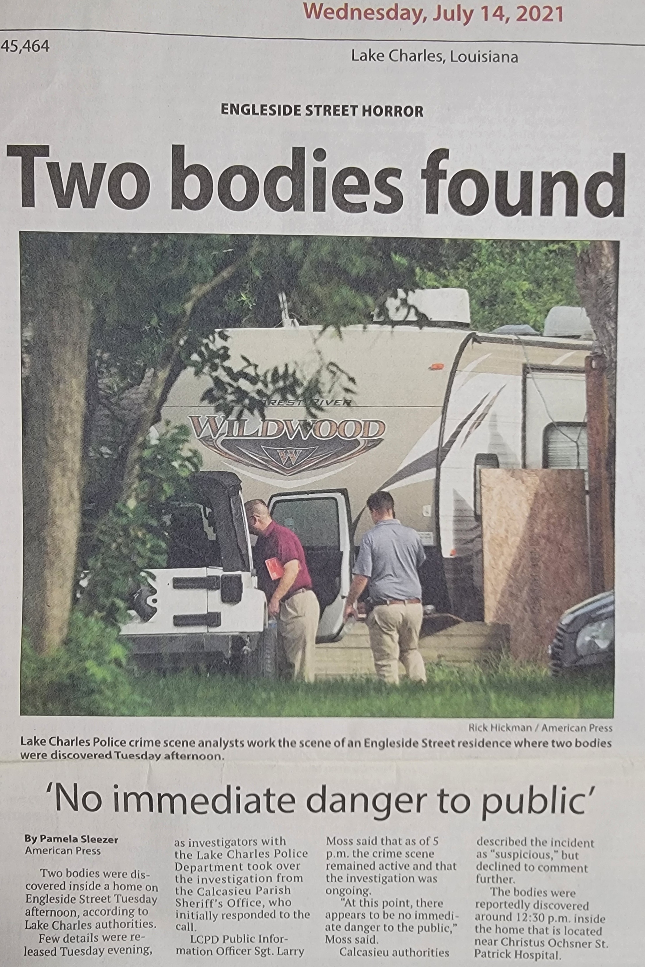 Engle Street Horror Article