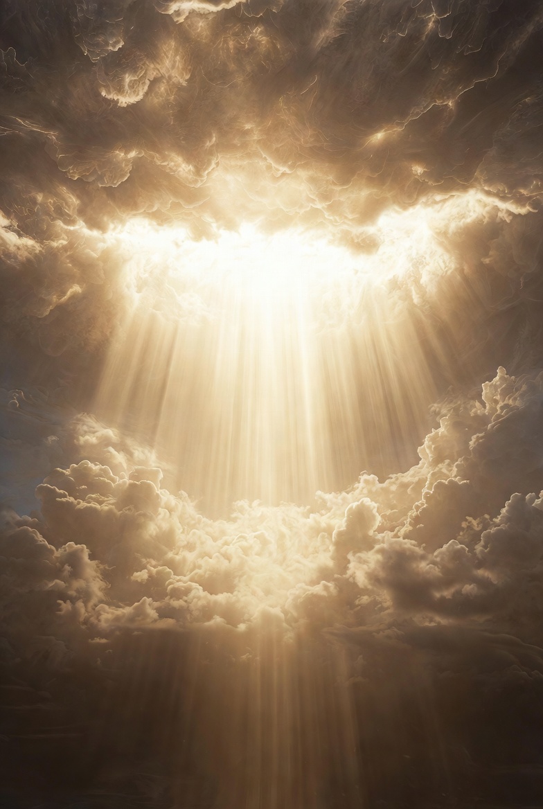 Divine golden light of Yah breaking through majestic heavenly clouds, symbolizing God’s glory, hope, and the boundless source of redemption. Divine golden light of Yah breaking through majestic heavenly clouds, symbolizing God’s glory, hope, and the boundless source of redemption