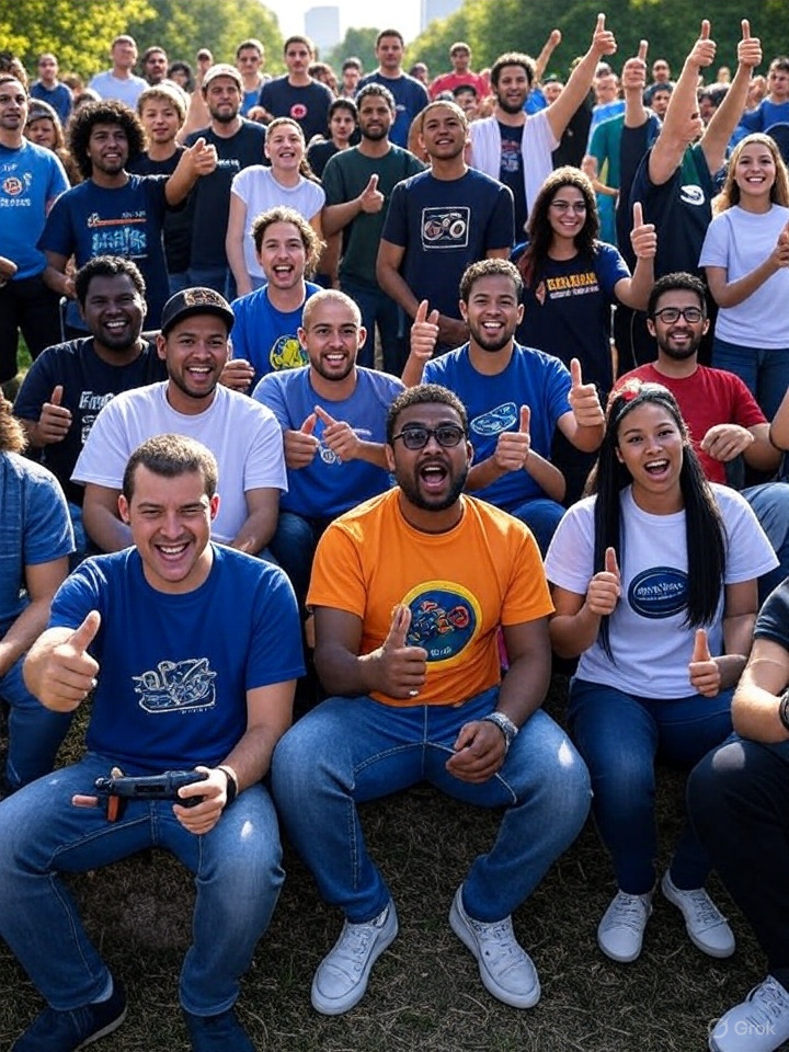 change.org petition graphic with gamers gathered and holding up their thumbs in protest